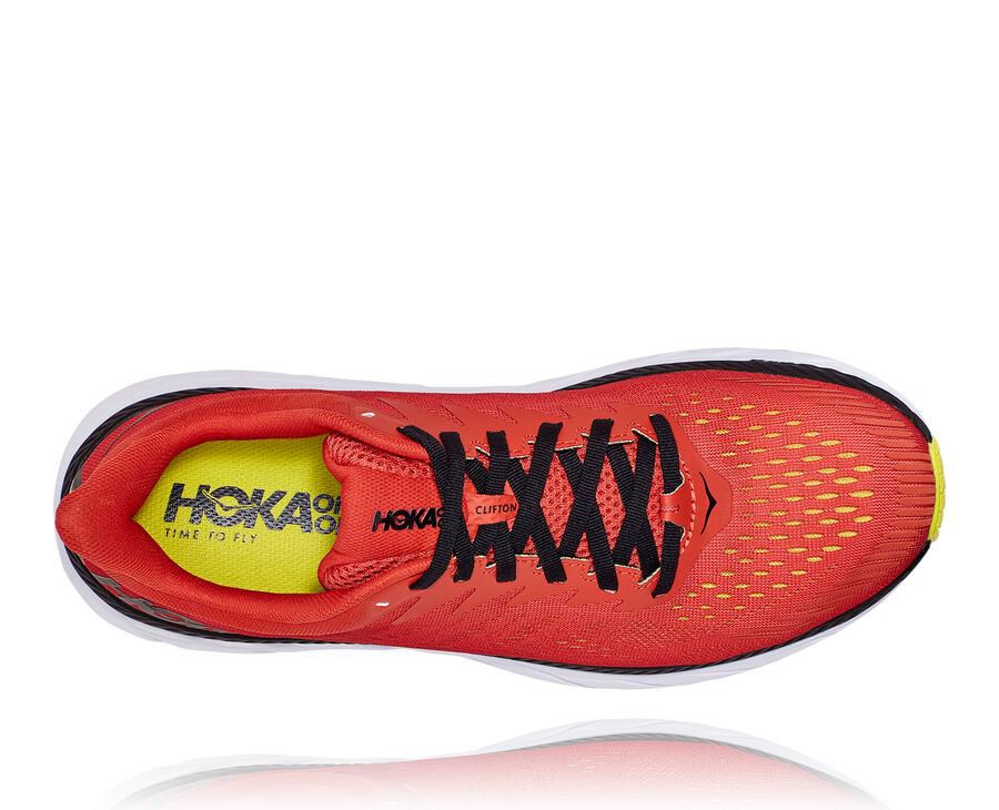 Tenis Hoka One One Hombre Rojos - Clifton 7 - KEQZ63289